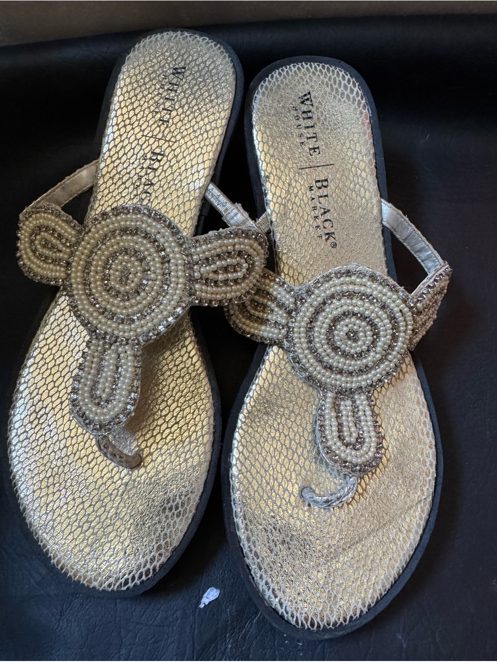 White House Black Market Thong Sandals